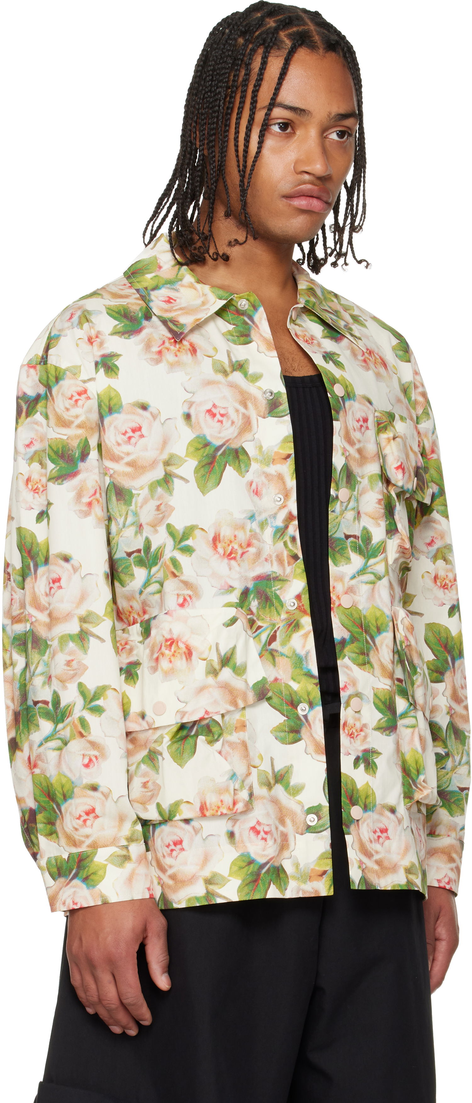 Риза Simone Rocha Simone Rocha Multi Pocket Snap Shirt Многоцветен | 5381D 1268, 1