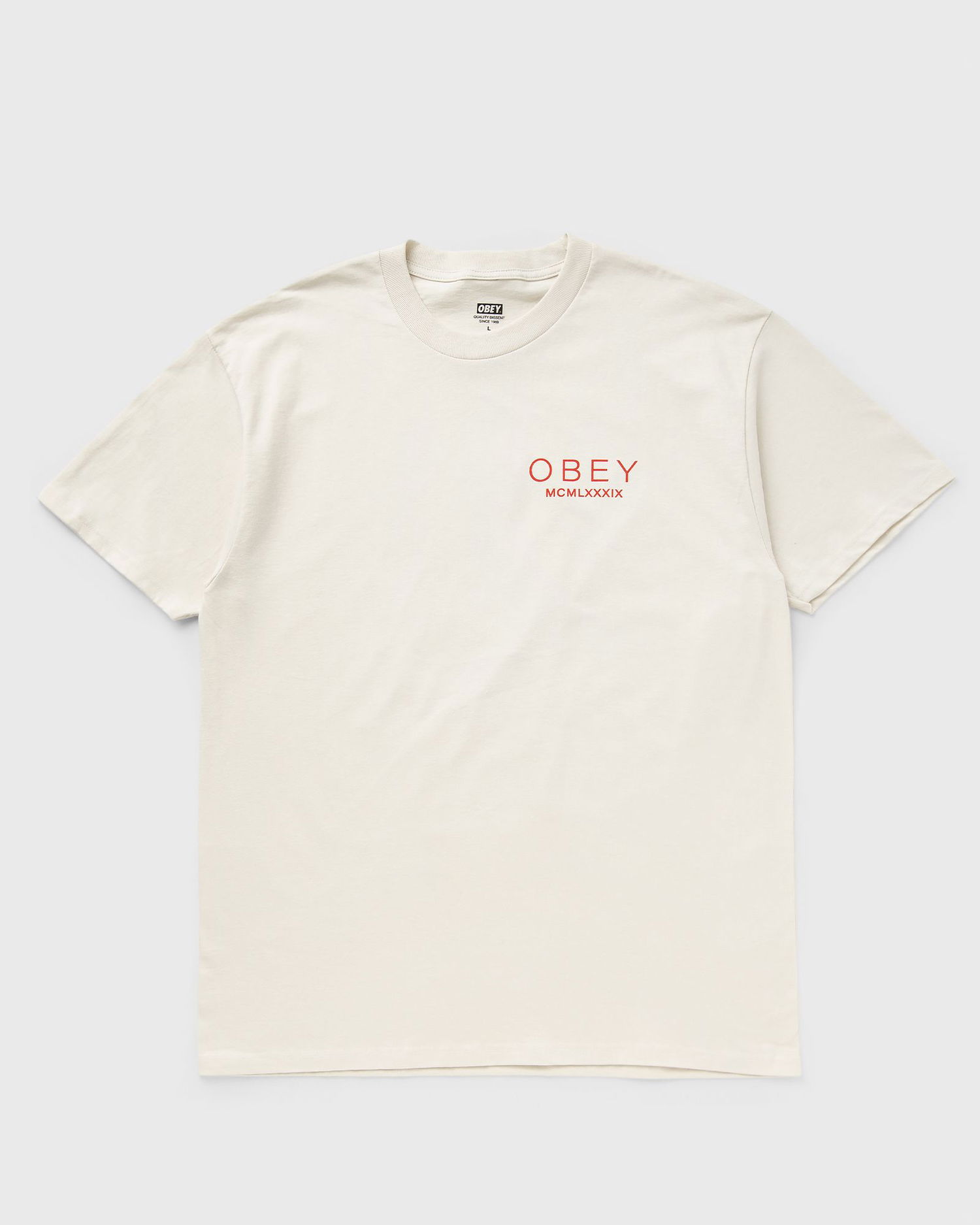 Тениска OBEY Maximus T-Shirt Бежово | 165264142-CRM, 1