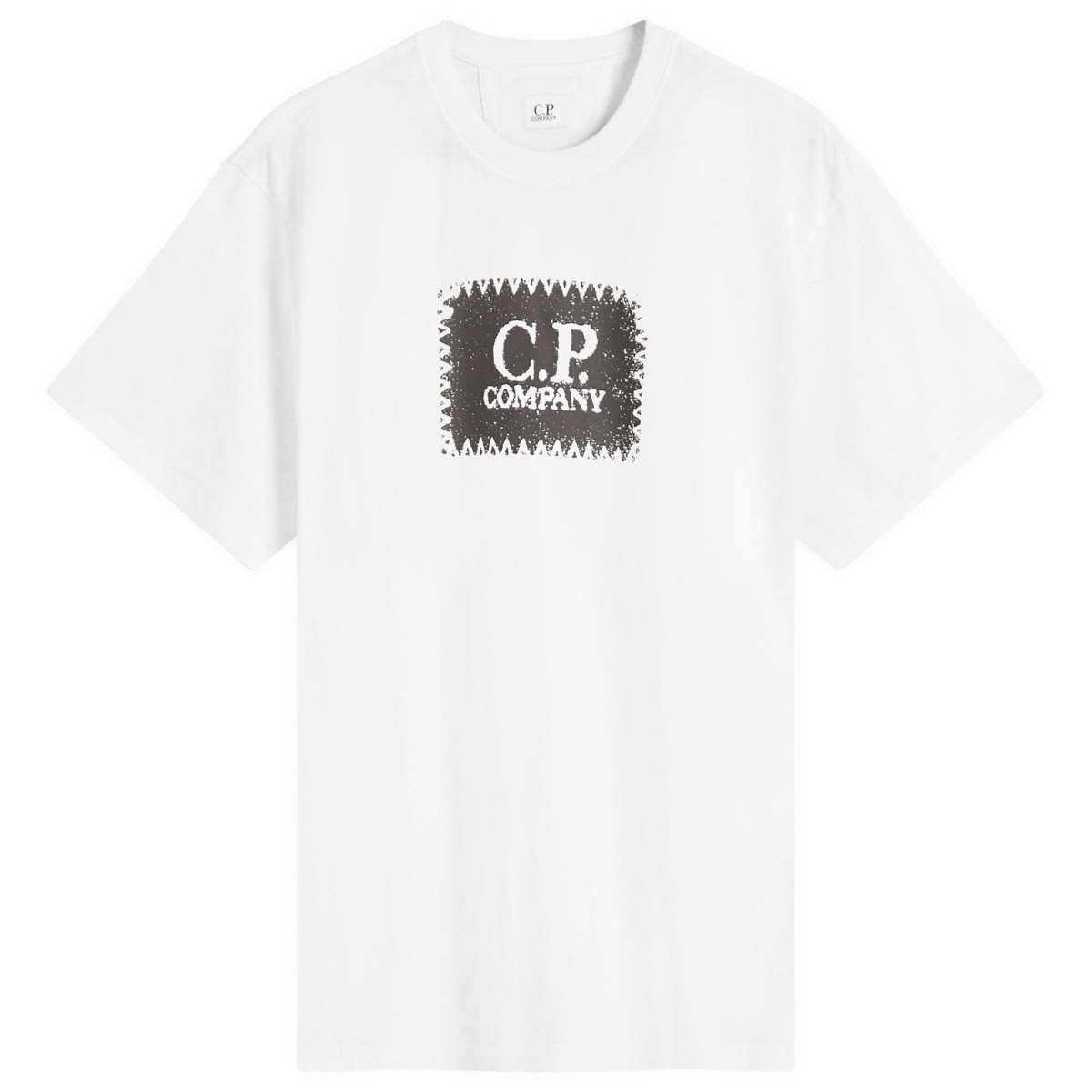 Тениска C.P. Company C.P. Company 30/1 Logo Label T-Shirt Бяло | 18CMTS029A-005100W-103, 1