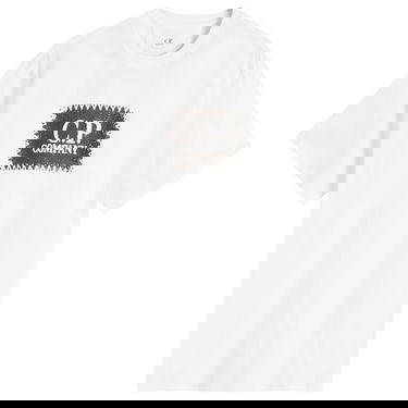 Тениска C.P. Company C.P. Company 30/1 Logo Label T-Shirt Бяло | 18CMTS029A-005100W-103, 1