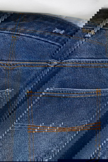Дънки ADER ERROR Ader Error DENIM Cropped Wide-Leg Jeans with Front Seam and Embellished Hem Синьо | BO01FWJE0112BL, 4