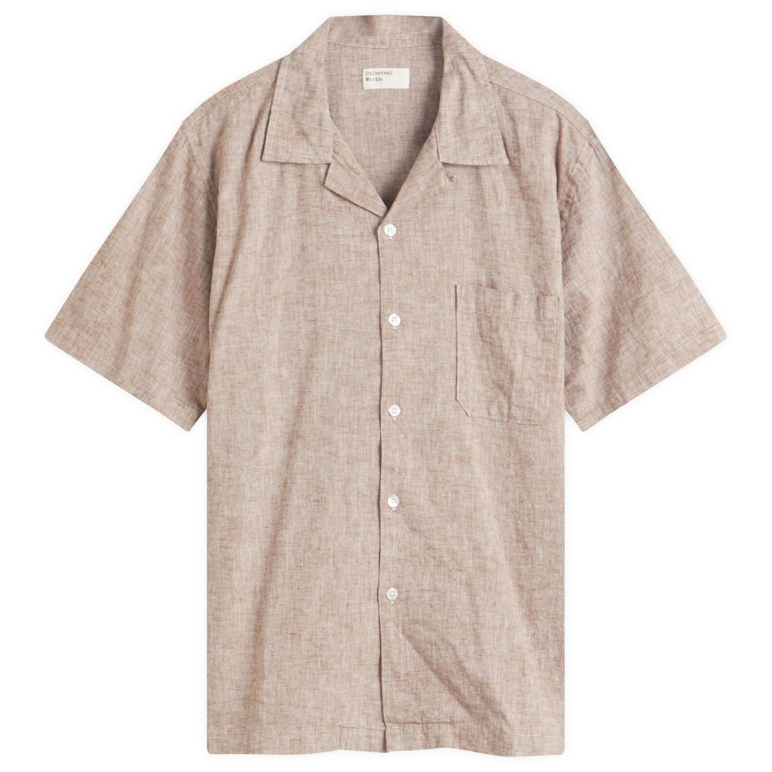 Риза Universal Works Universal Works Slub Linen Road Shirt, Size X-Large Бежово | 32604-BRN, 0