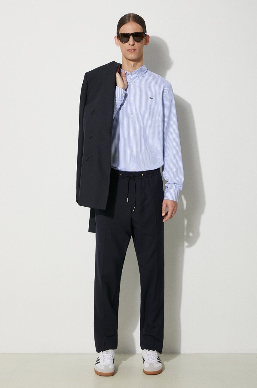 Риза Lacoste Lacoste Regular Fit Button-Down Shirt Синьо | CH2936, 1
