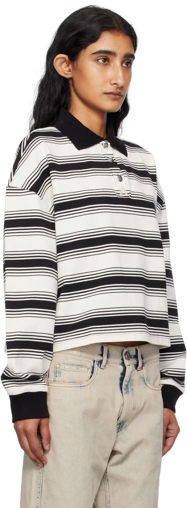 Поло тениска AMIRI AMIRI MA Stripe Oversized Polo Бяло | AWJYPO1008, 1