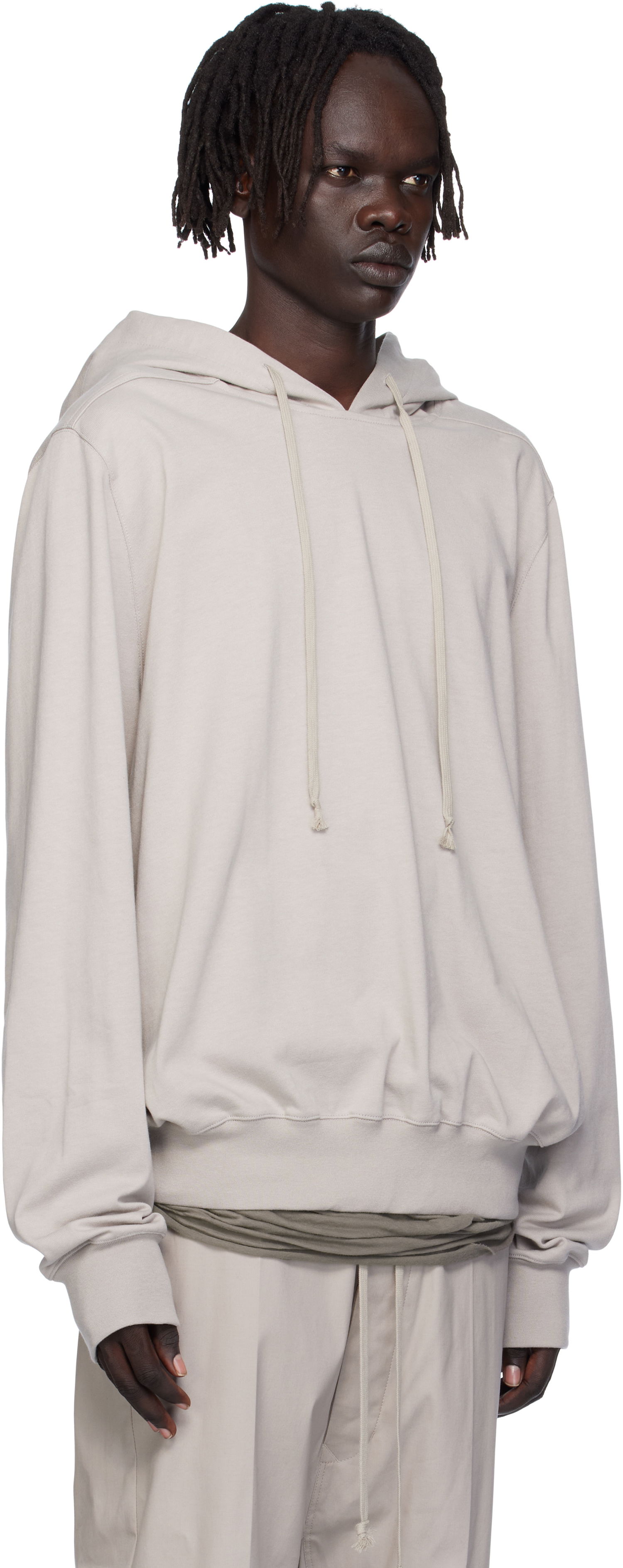 Суитчър Rick Owens Rick Owens Concordians Heavy Jersey Hoodie Бежово | RU02E1281 BA, 1
