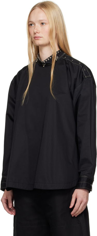 Риза LEMAIRE Lemaire Embellished One-Shoulder Top Черно | TO1327 LF1207, 3