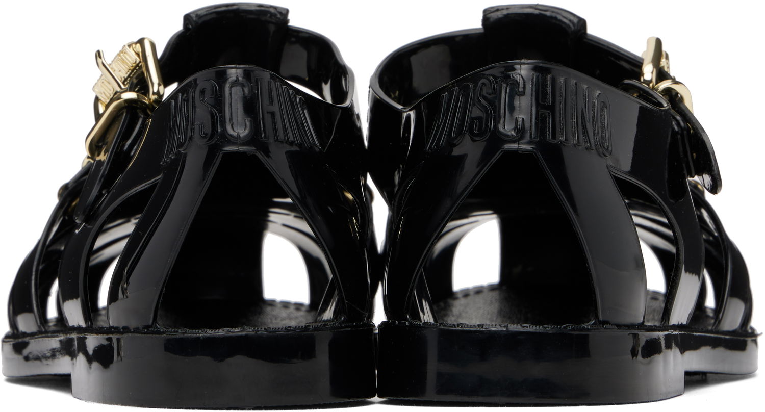 Аксесоари Moschino Moschino Jelly Lettering Logo Sandals Черно | MA16501G1M M20 000, 1