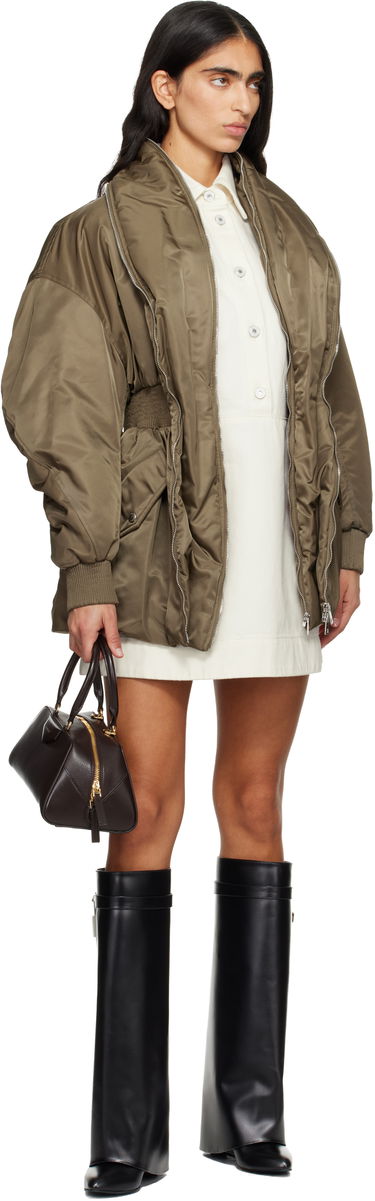 Яке бомбър Givenchy Hourglass Padded Bomber Jacket Зелено | BW00TH14JD305, 3