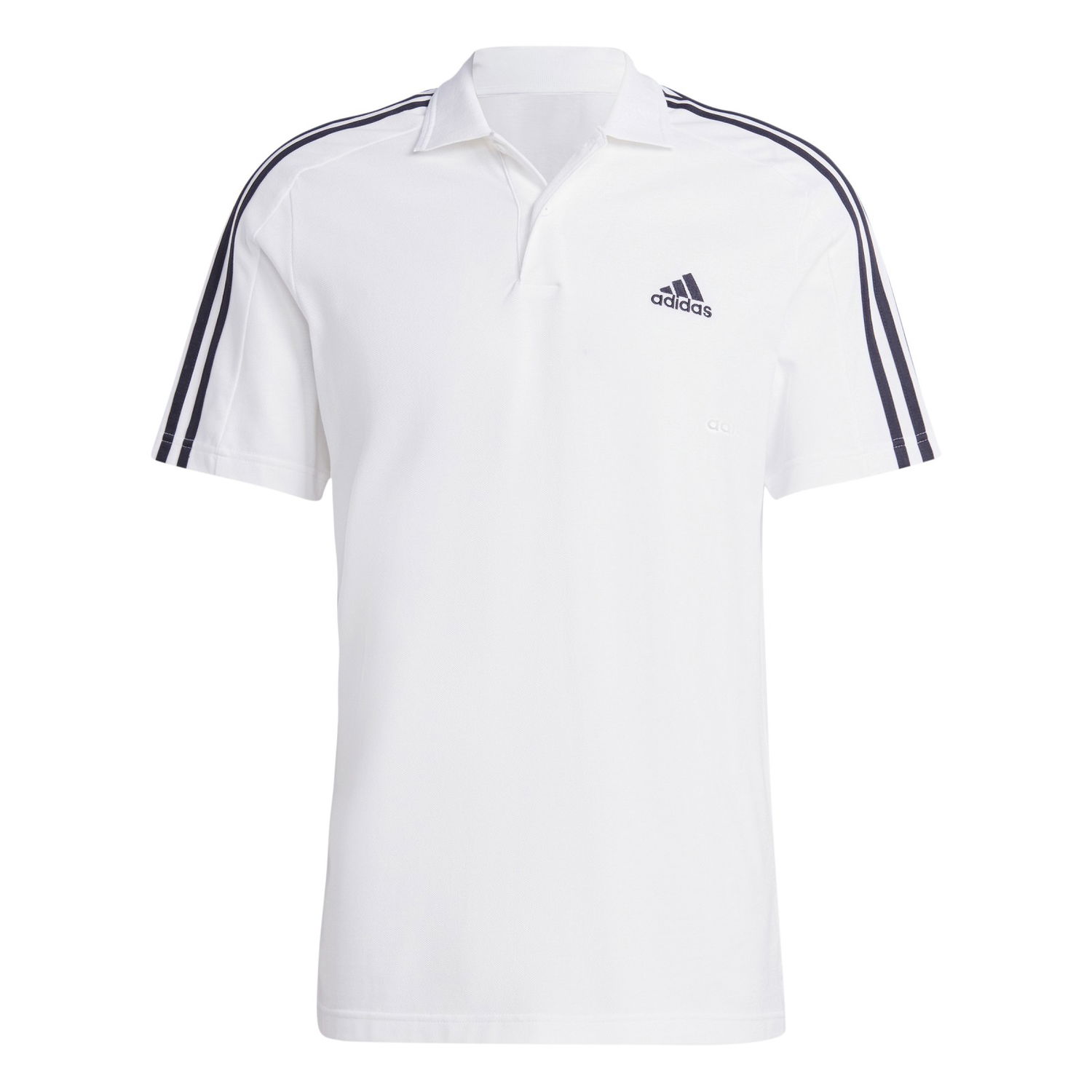 Поло тениска adidas Performance 3-Stripes Polo Shirt Бяло | IC9312, 0