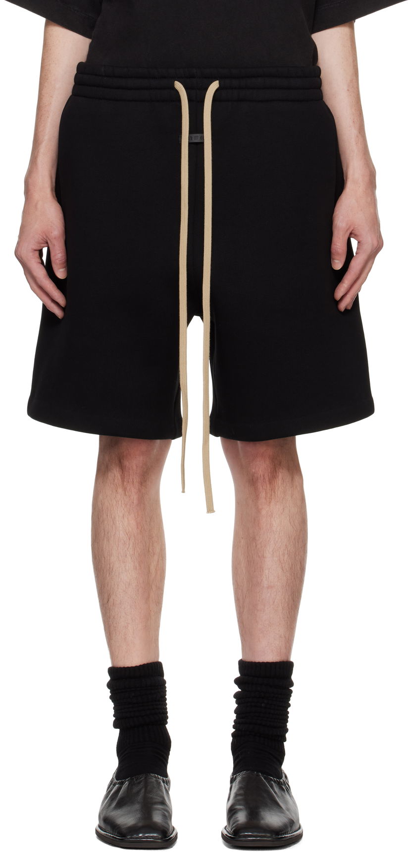 Къси панталони Fear of God Fleece Relaxed Shorts Черно | FG24FW40-800FLC