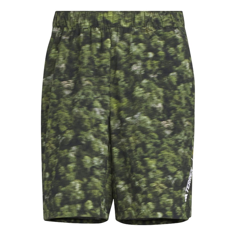 Къси панталони adidas Originals National Geographic Aeroready Allover Print Shorts Зелено | IS9516