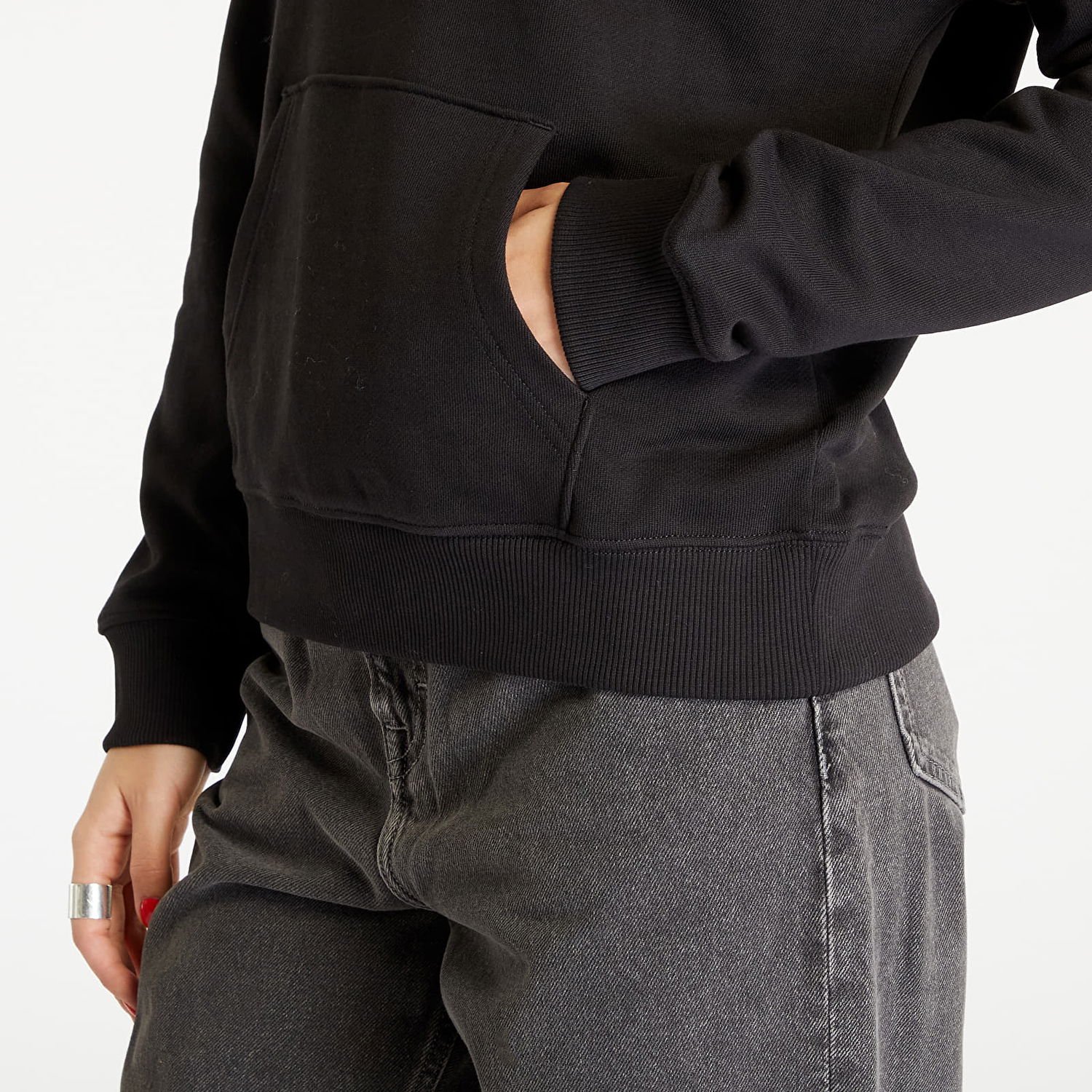 Суитчър Tommy Hilfiger BOXY BADGE HOODIE Черно | DW0DW15411 BDS, 1
