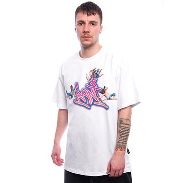 Тениска Karl Kani Karl Kani Woven Signature Airbrush Amor T-Shirt Бяло | KK-60300350, 0