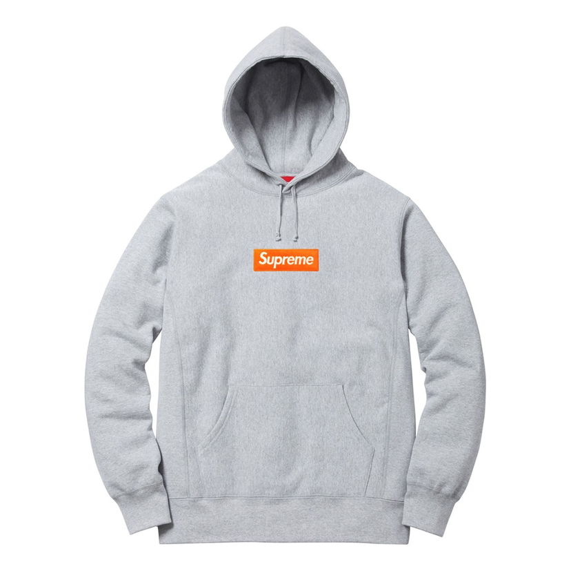 Суитчър Supreme Fall-Winter 2017 Box Logo Hoodie Сиво | SUP-FW17-615