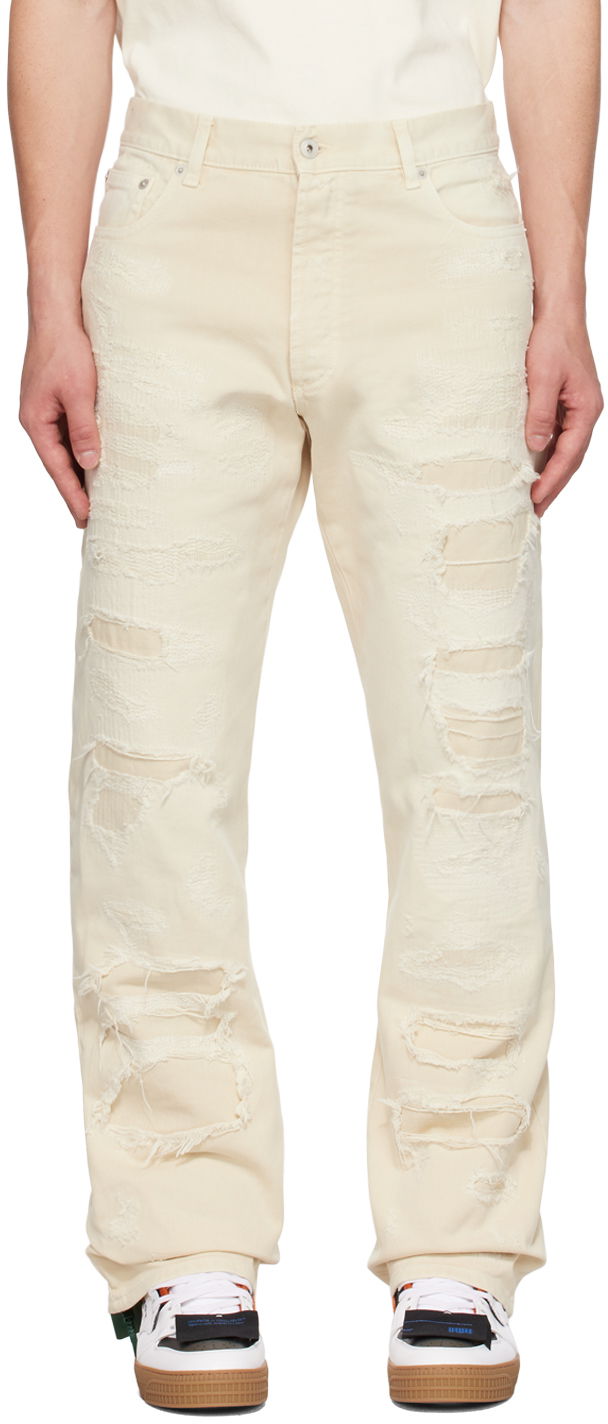 Дънки HERON PRESTON Regular 5-Pockets Jeans Бяло | HMYA011F23FAB0010400, 0