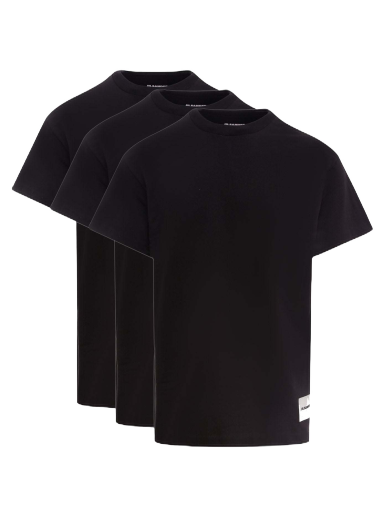 Тениска Jil Sander Biologic Cotton Logo Label T-Shirt Set Черно | J47GC0001J45048#001