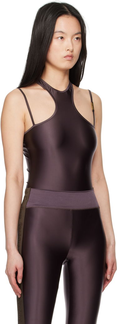 боди Versace Versace Jeans Couture Racerback Bodysuit Кафяво | E78HAM210_EJ0223, 1