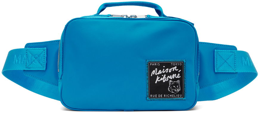 Чанта за кръста MAISON KITSUNÉ Maison Kitsuné 'The Traveller' Belt Bag Синьо | MM05162WQ1001P451, 0