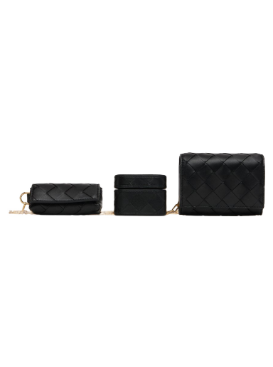 Портфейл Bottega Veneta Card Cases On Chain Bag Черно | 731146 VCPP3