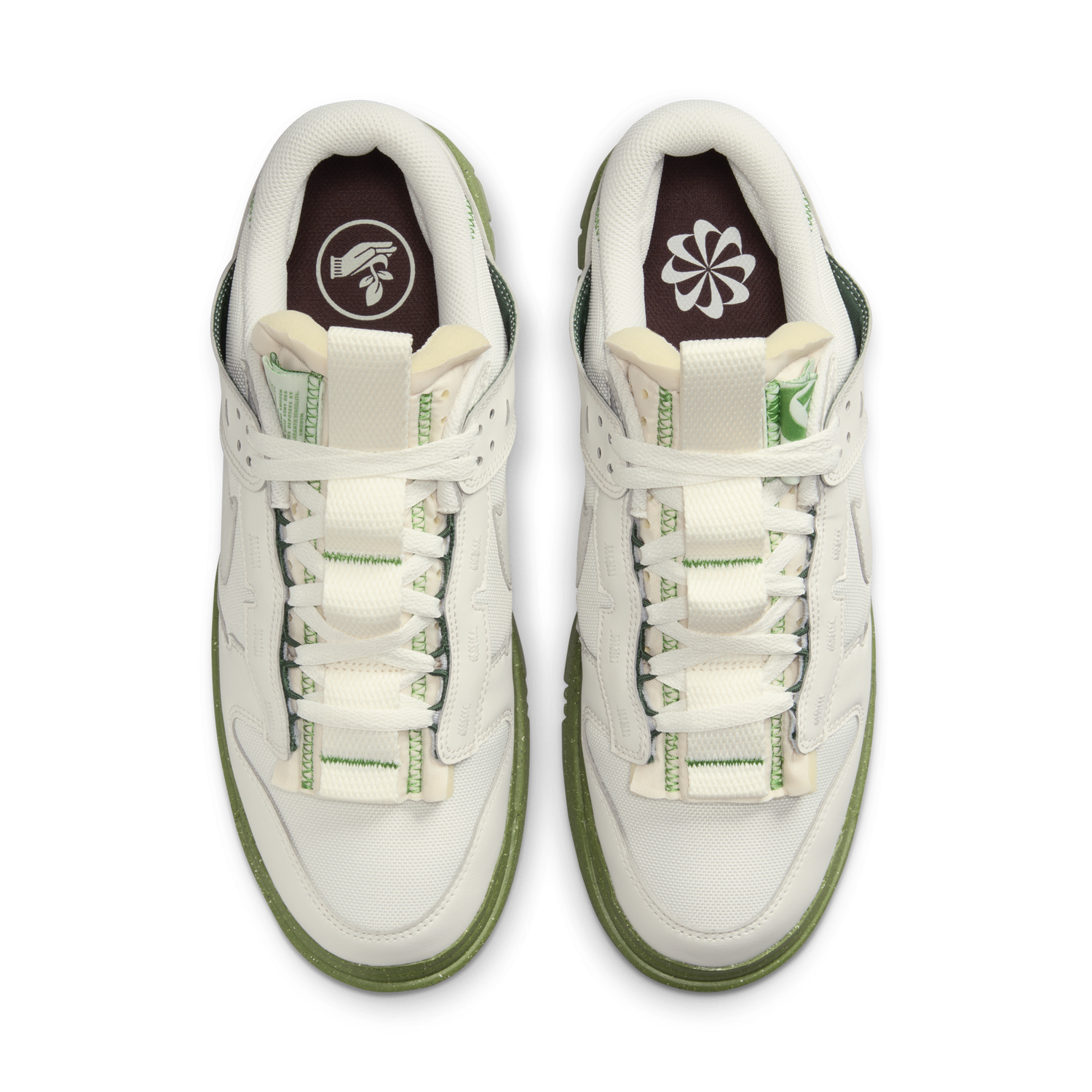 Кецове и обувки Nike Dunk Low Jumbo Phantom Chlorophyll Бяло | FJ4192-001, 1