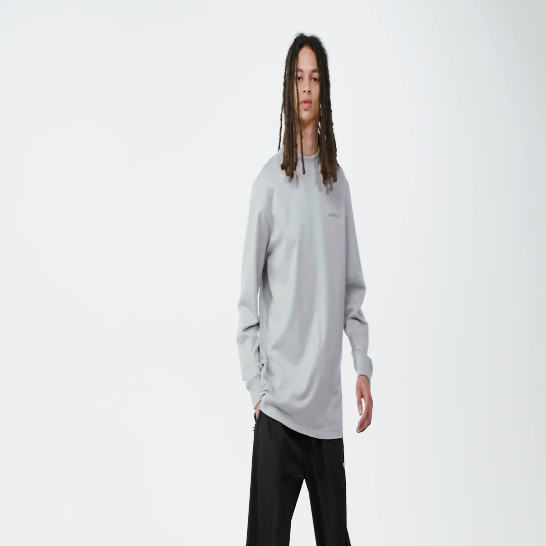 Тениска adidas Performance Long Sleeve Mock Neck Сиво | IX9639, 1