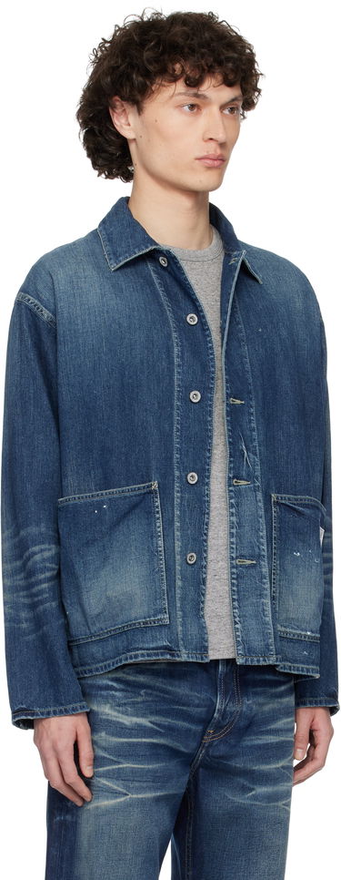 Яке Neighborhood Neighborhood Washed Denim Coverall Jacket Черно | 251SPNH-JKM02, 4