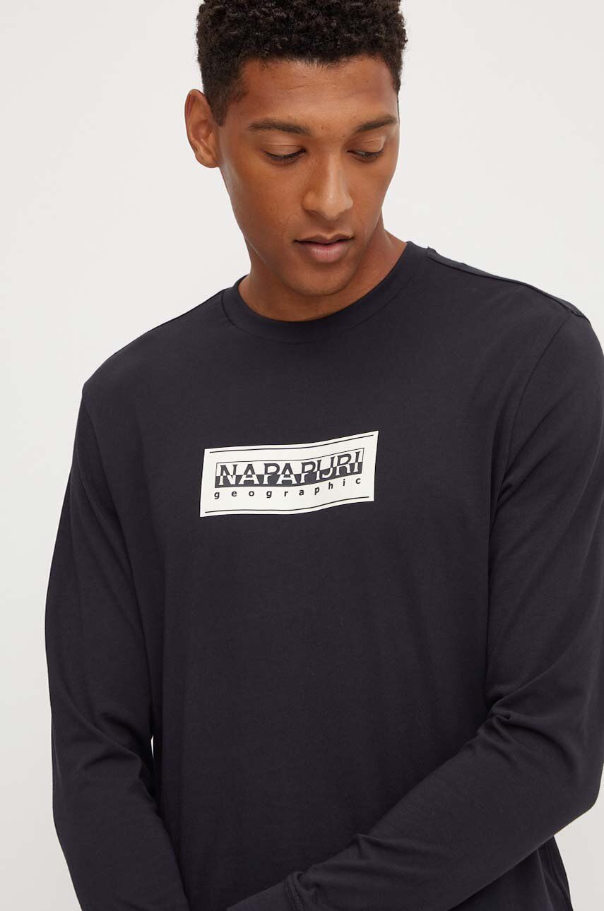 Тениска Napapijri Long Sleeve Graphic T-Shirt Черно | NP0A4I3M0411, 0