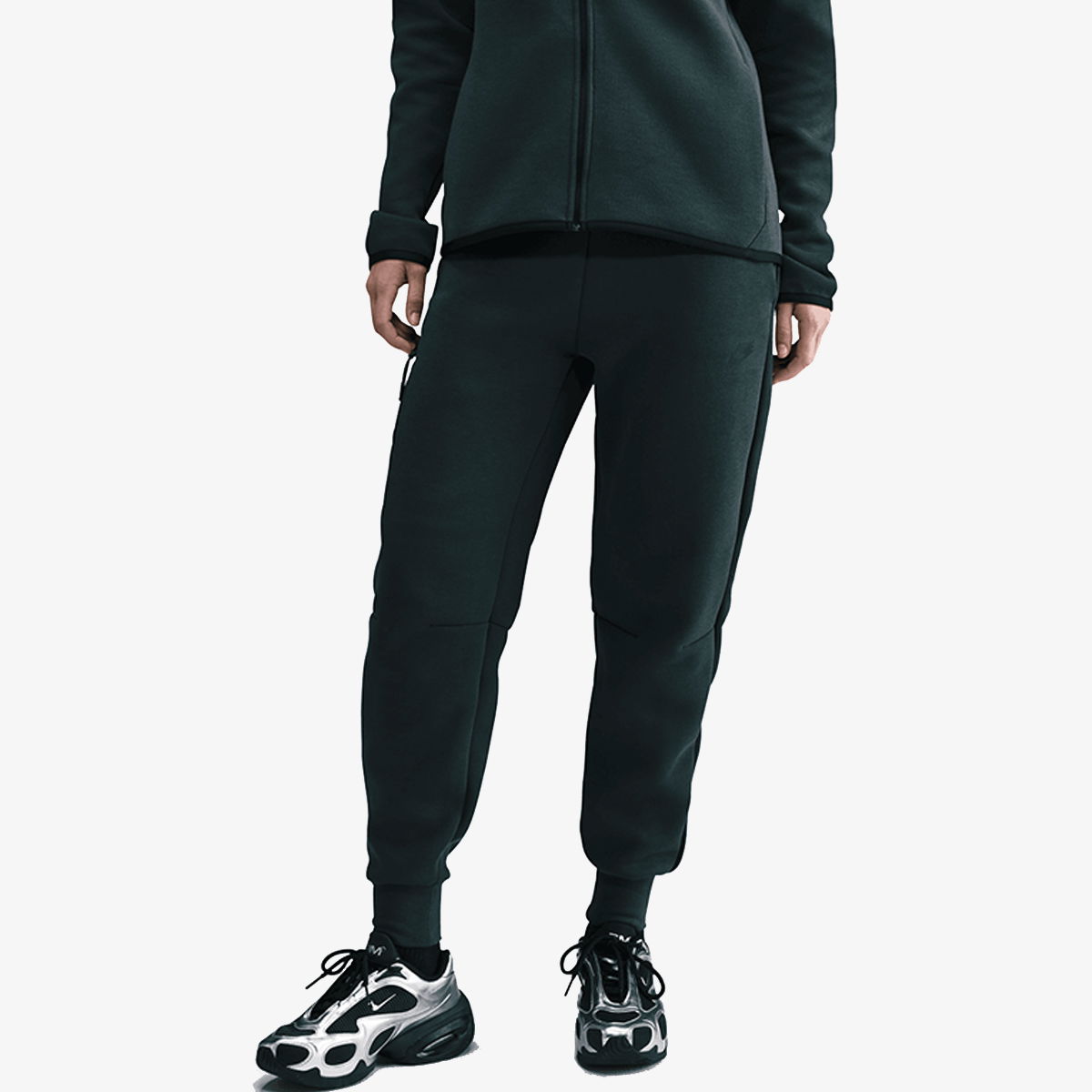 Спортни панталони Nike Tech Fleece Mid-Rise Joggers Черно | HV6779-390, 0