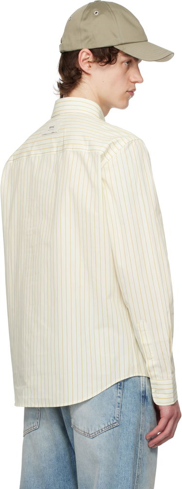 Риза AMI AMI Paris Classic Striped Shirt Жълто | HSH051.CO0109, 2