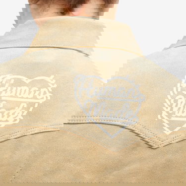 Яке бомбър Human Made Suede Leather Jacket With Embroidery by Human Made Бежово | HM28JK009-BG, 5