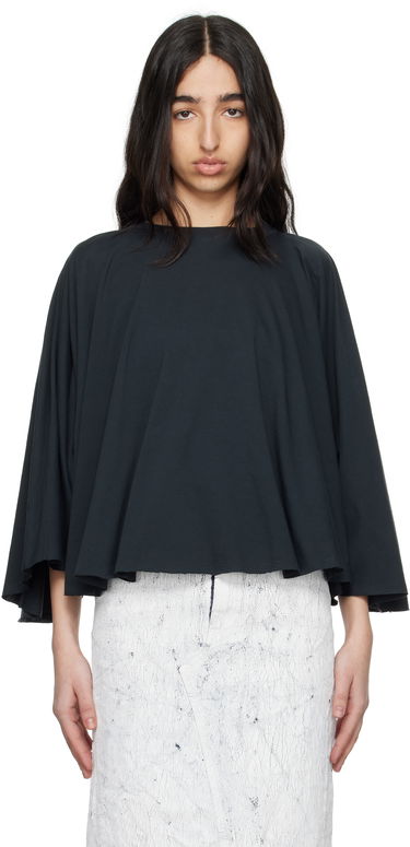 Пуловер Maison Margiela MM6 Maison Margiela Jersey Batwing Top Черно | S62NH0038 M20115, 0