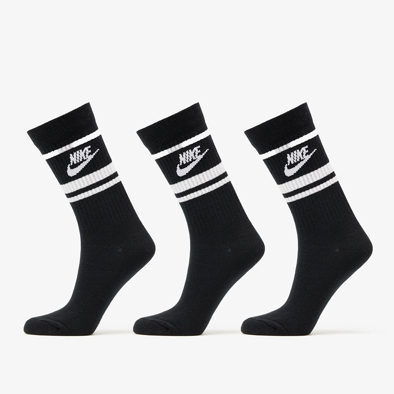 Бельо и чорапи Nike Stripe Socks 3-Pack Черно | CQ0301-010, 0