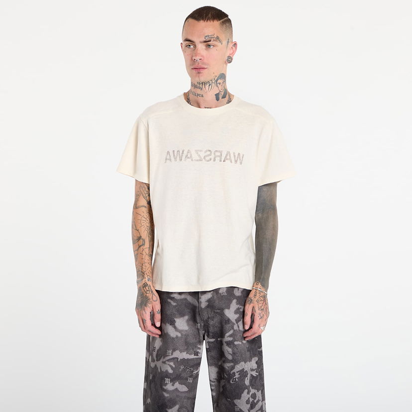 Тениска MISBHV Warszawa Cold Wave T-Shirt White Бяло | 251M122