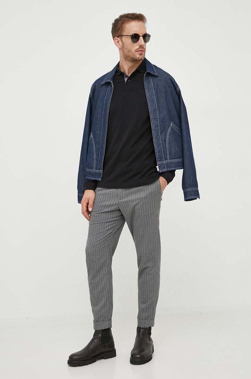 Тениска Barbour Long Sleeve T-Shirt Черно | MML0705, 1