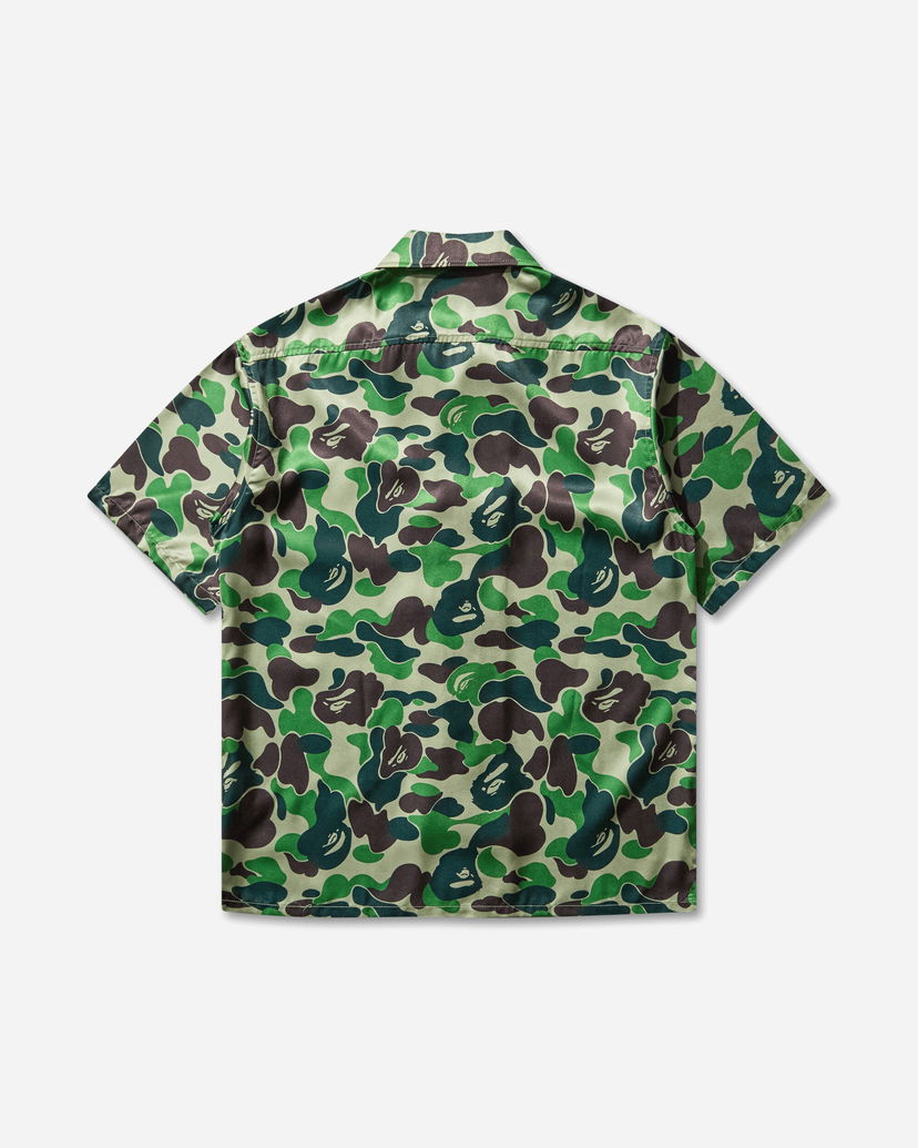 Риза BAPE ABC Camo Open Collar Shirt Зелено | 1L30132007 GREEN