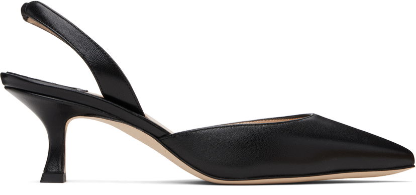 Бижута Manolo Blahnik Manolo Blahnik Carolyne Slingback Pumps Черно | 9XX-0478