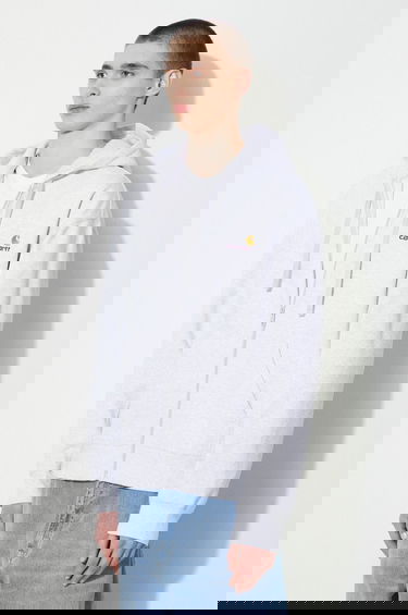 Суитчър Carhartt WIP Hooded American Script Jacket Сиво | I033063.482XX, 3