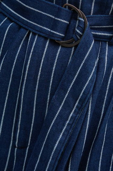 Панталони Polo by Ralph Lauren Striped Twill Wide-Leg Trousers Синьо | 211934938001, 4