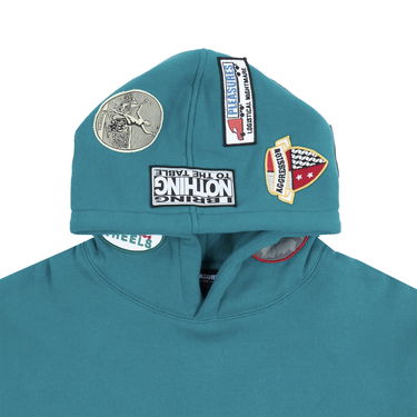 Суитчър Pleasures Worms Hoodie Тюркоазено | P23F022-GREEN, 7