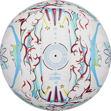 Спортна екипировка Wilson Tennis Graffiti Peace Volleyball Training Official Size and Weight Многоцветен | wv4008302xbof-wv4008302xbof, 1