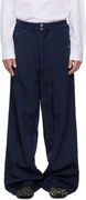 Dries Van Noten Twill Wide-Leg Drawstring Trousers