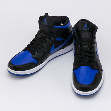 Кецове и обувки Jordan Air Jordan 1 Mid "Black Hyper Royal" Синьо | 554724-068, 2