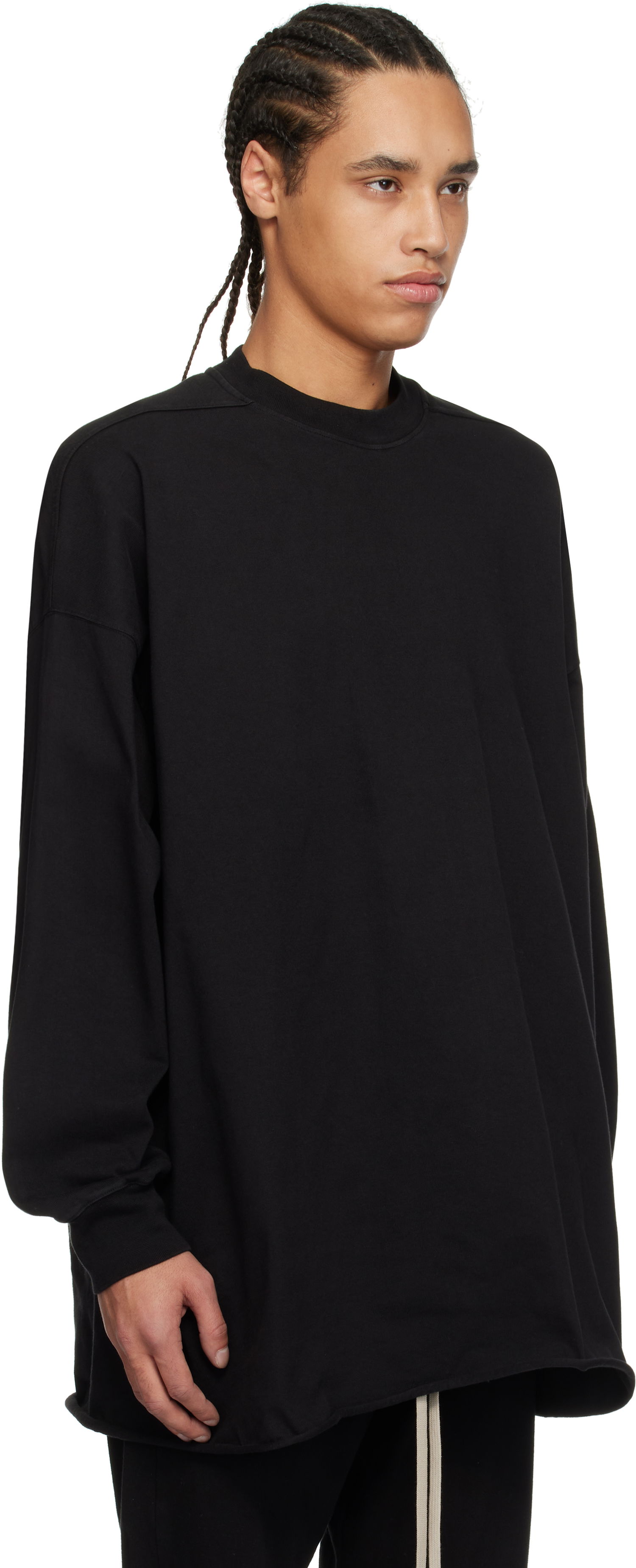Пуловер Rick Owens Rick Owens DRKSHDW Hollywood Tommy Long Sleeve T-Shirt Черно | DU01E3292 RIGP, 1
