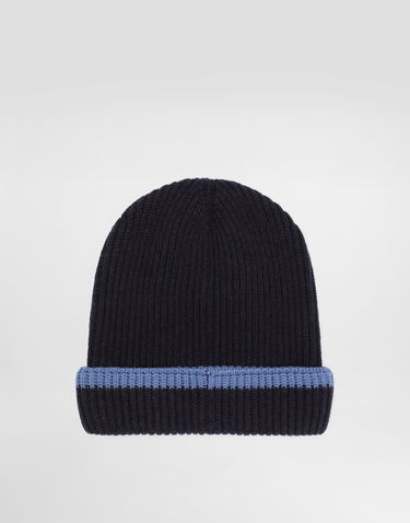 Шапка Dolce & Gabbana Dolce & Gabbana Embroidered Patch Knitted Hat Тъмно синьо | LBKH90JDVBLB3895, 3