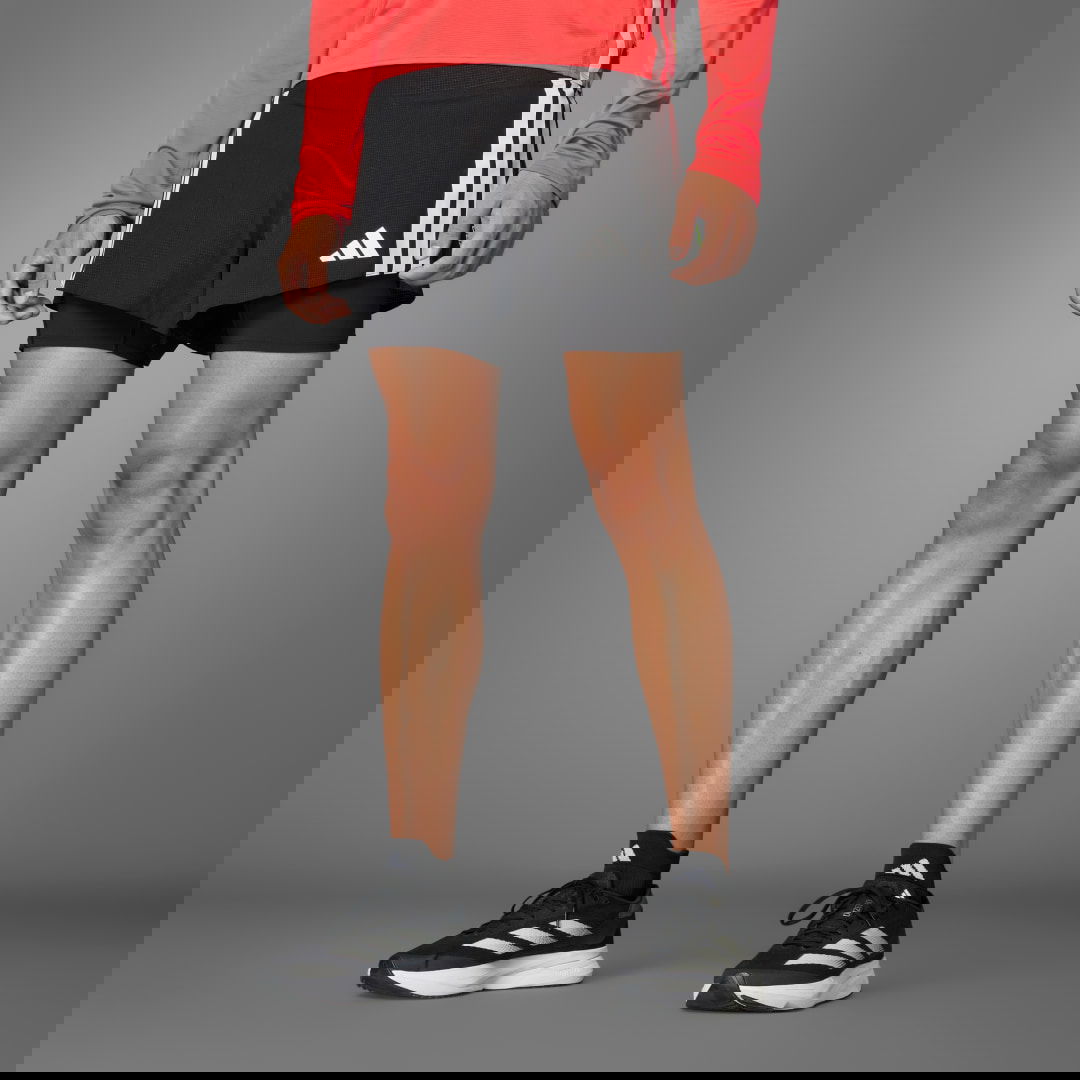 Къси панталони adidas Performance 2-in-1 Running Shorts with Gel Pocket Черно | JD4202, 0