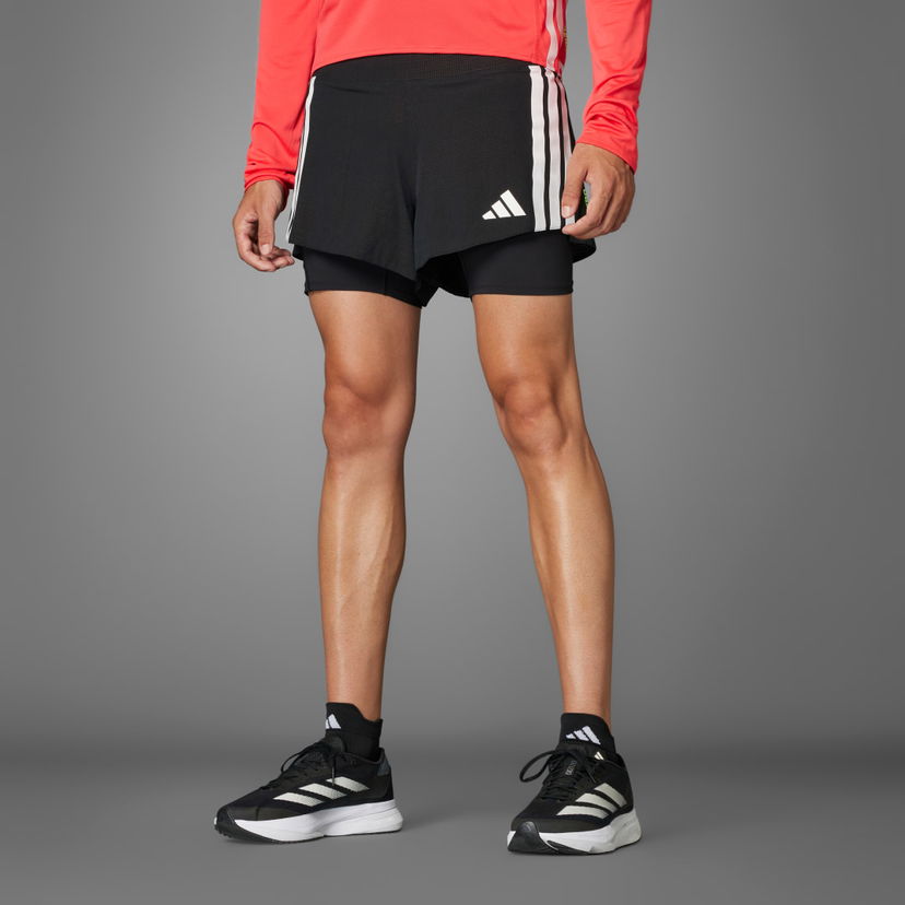 Къси панталони adidas Performance 2-in-1 Running Shorts with Gel Pocket Черно | JD4202