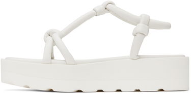 Кецове и обувки Gianvito Rossi Marine Flat Sandals Бяло | G32246.05GOM.NAP, 2