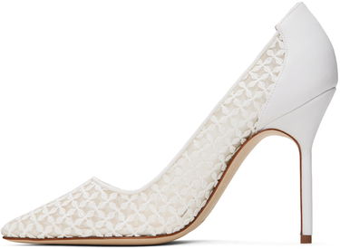 Аксесоари Manolo Blahnik Manolo Blahnik BBLA Lace Pumps Бяло | 423-1744, 2