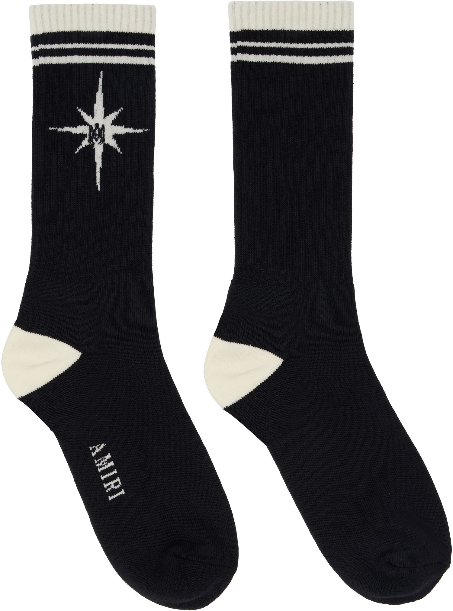 Чорапи AMIRI AMIRI Starburst Socks Черно | AMACSK1021, 0