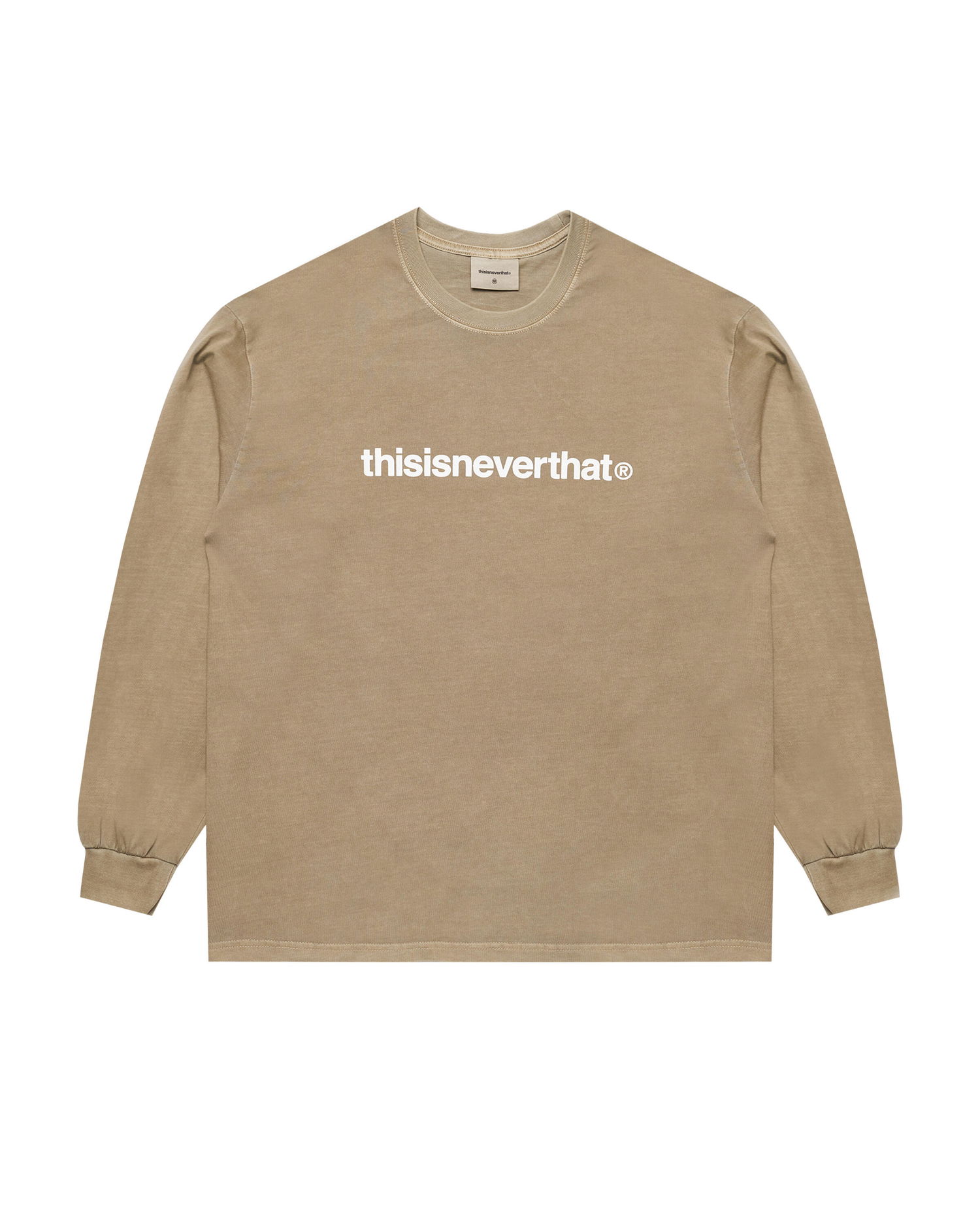 Тениска thisisneverthat Long Sleeve Graphic T-Shirt Бежово | TN243TTSLT02-COF, 0